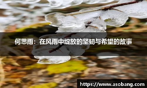 何思雨：在风雨中绽放的坚韧与希望的故事